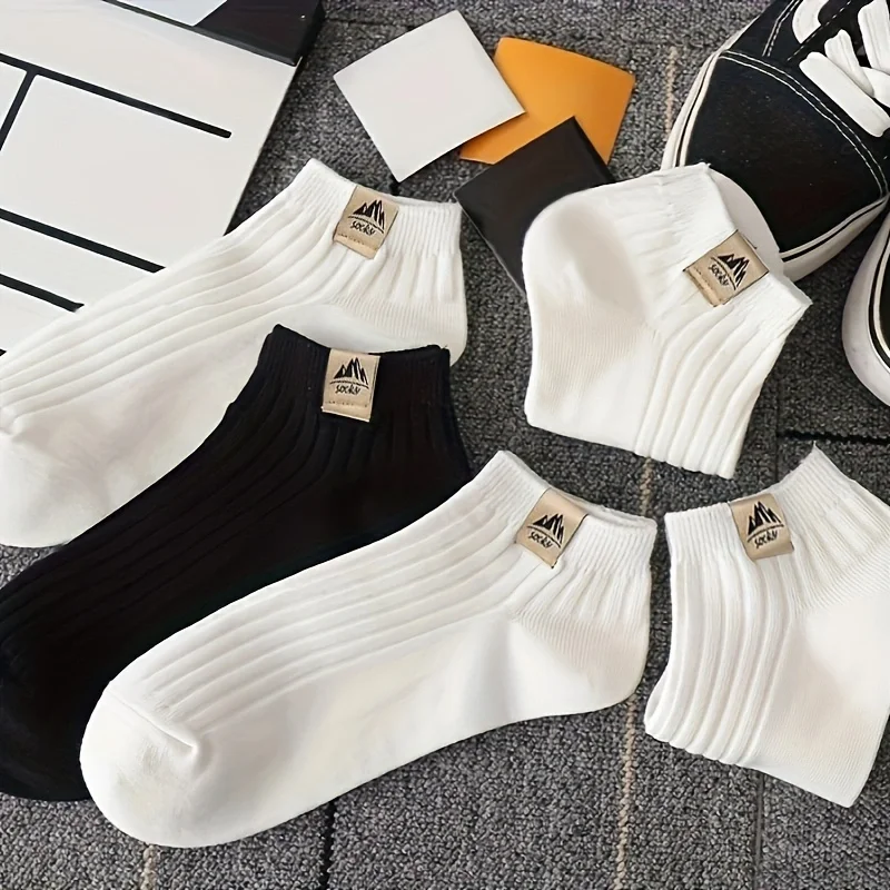 5/10 Pairs Of Men's Outdoor Sp - No Show Sock Women 评论和价格