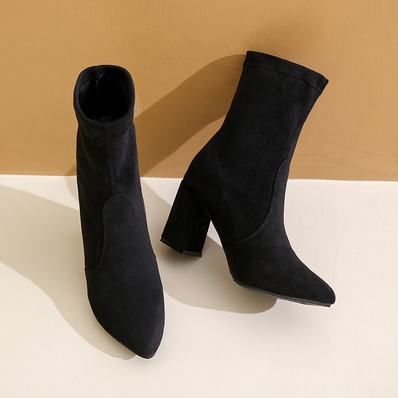 Winter new style chunky heel f - No Show Sock Women 评论和价格